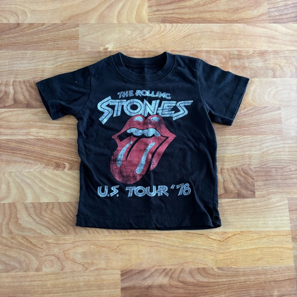 the Rolling Stones Black Kids T-Shirt